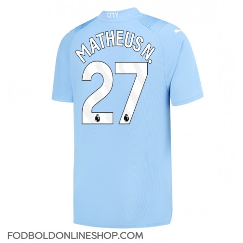 Manchester City Matheus Nunes #27 Hjemmebanetrøje 2023-24 Kortærmet